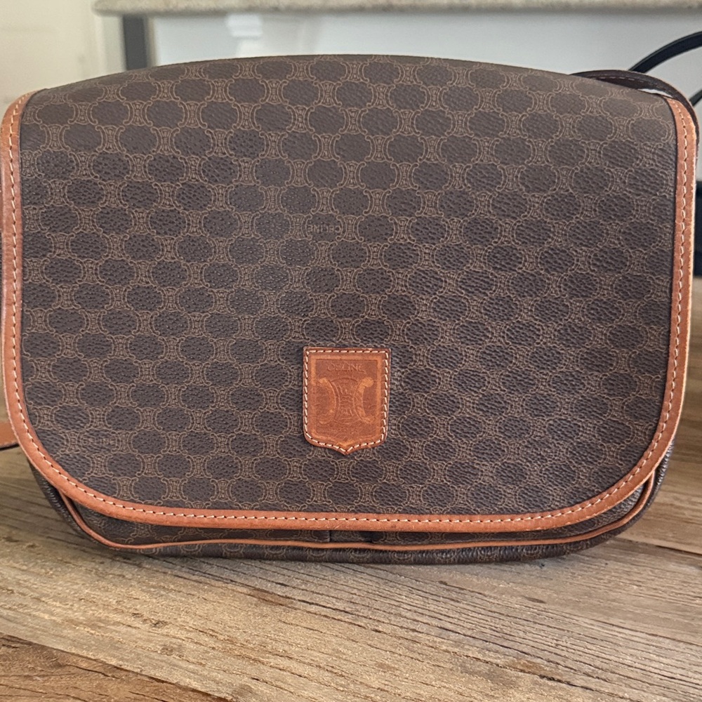 Vintage Celine Macadam Shoulder Bag/Crossbody